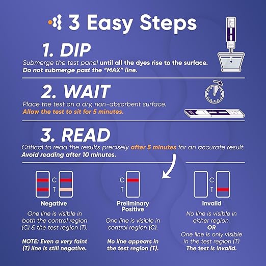 [25 Pack] Prime Screen Marijuana Drug Test Kit - Medically Approved Urine Drug Screening Test - Detecting Any Form of THC Cannabis Use - WDTH-114