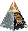 Orgone Black Tourmaline Pyramid – Healing Crystal for Protection, Motivation, EMF Shielding & Meditation – Orgonite Pyramid for Chakra Balancing, Reiki, Spiritual Energy & Positive Vibrations