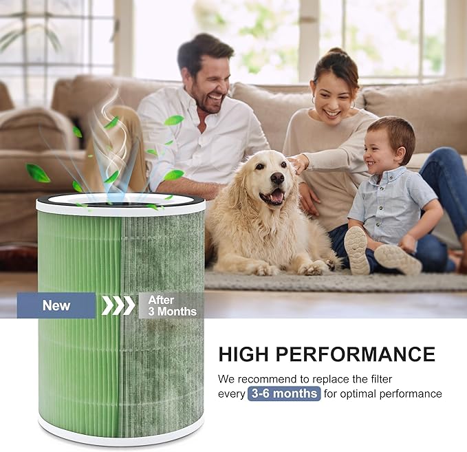 2 Pack KILO H13 True HEPA Filter Compatible with Afloia KILO, KILOPLUS, KILOPRO, MIRO,MIRO PRO and MORENTO MR-Kilo, Kalo Air Pur ifier, 360° 4-Stage Filtration