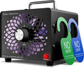 2026 Upgraded Ozone Generator, High Capacity Ozone Machine Odor Removal Up to 6000 Sq.Ft, for Car/Home/Smoke/Pet Odor, Black