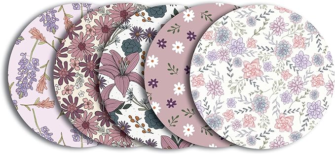 Glucomart Adhesive Patches for Freestyle Libre 3, Lingo, Instinct, Dexcom G7 & Stelo (5 Count) – Strong CGM Patches, Waterproof & Sweatproof, 15-Day+ Hypoallergenic Overpatch (Lavender Floral)