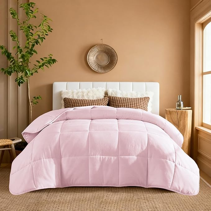 YnM Weighted Blanket King/CA King 25lbs, The Heavy Oversized Weighted Comforter, Warm & Fluffy Throw (Purple, 25lbs, 104" Lx90 W)