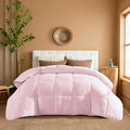 YnM Weighted Blanket King/CA King 20lbs, The Heavy Oversized Weighted Comforter, Warm & Fluffy Throw (Pink, 20lbs, 104" Lx90 W)