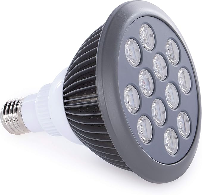 hooga Green Light Therapy Bulb Power Cord Included. 525 nm Wavelength. 12 LEDs. High Irradiance, Can Improve Skin Pigmentation and Fine Lines, and Anti Aging. Migraine and Pain Relief.
