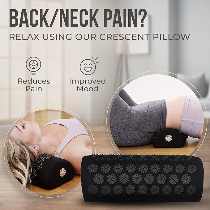 Dakini Acupressure Mat and Pillow Set with Mini Pad - Acupuncture Mat Full Body Pain Relief