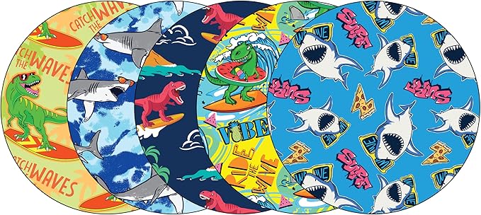 Glucomart Adhesive Patches for Libre 3, Dexcom G7, Stelo & Lingo (5 Count) – Maximum Strength CGM Patches, Waterproof & Hypoallergenic (Surf Variety Pack) (Libre/G7)