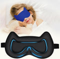 Kids Sleep Mask Eye Mask: 3D Contoured Cup Sleeping Masks, Blindfold with Adjustable Strap, Kids Eye Cover for Boys, Girls, Teens, Pressure-Free with Memory Foam Face Mask for Sleeping (Royal Blue)