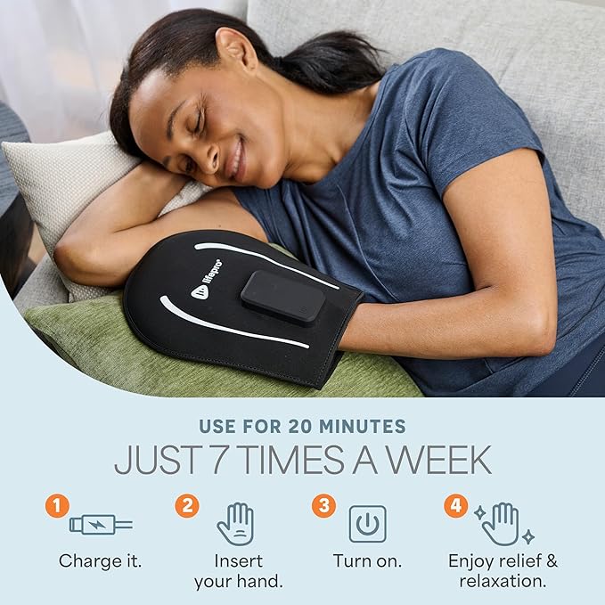 LifePro Red Light Therapy for Hands, Feet & Ankles – Cordless Glove & Foot Wrap with Dual Wavelengths (660nm & 850nm) Infrared Foot Therapy, Auto Shut-Off Timer for Wellness, Relaxation & Comfort