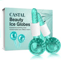 Ice Globes for Face 2Pcs – Freezer Safe Ice Globes for Facials, Skin Tightening & Anti-Aging – Reusable Facial IceGlobes for Puffiness & Wrinkles of Face, Neck & Eyes – Teal