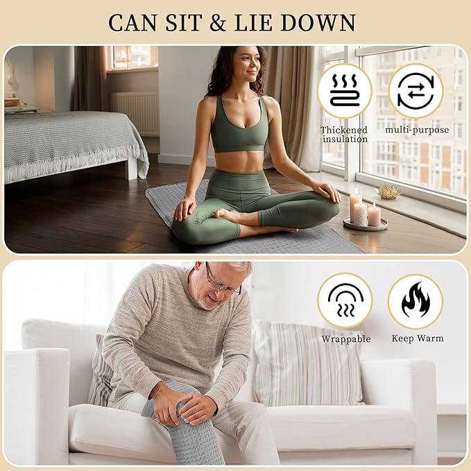Extra Large Heating pad,XXXL Heating Pad for Back Pain Relief, 20x40 Electric Heating Pad Moist Heat Fast Heating 10 Heat Settings Auto Shut Off Soft Washable Heat Pad for Neck Shoulder Muscle Cramps