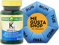 Spring Valley Vitamin K2 100 mcg, 60 Softgels Includes Pill Organizer