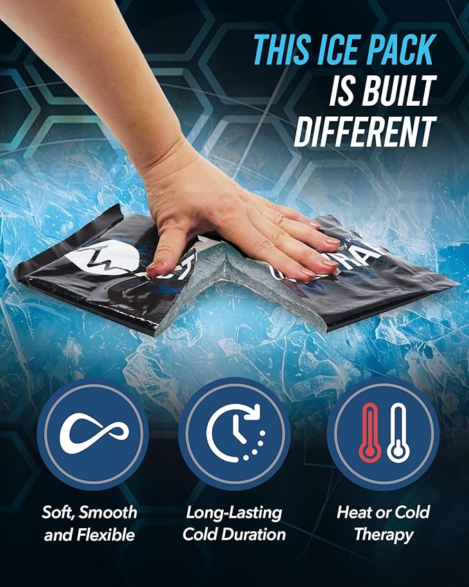 ActiveWrap Foot & Ankle Ice Pack Wrap for Heel, Arch, and Ankle Discomfort, Swelling, Soreness, and Injury Recovery – Reusable Hot & Cold Wrap with Adjustable Compression Straps, Small/Medium