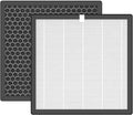 AP2410 Filter for Air Purifier Compatible with DBFIT AP2410 Air Purifier- H13 HEPA Filters, 3-Stage Filtration Activated Carbon,2-Pack