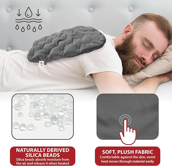 Core Products MicroBeads Moist Heat Therapy Microwave Pack 11" X 14" | Reusable Moist Heat Pad for Back, Shoulders, or Legs
