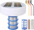 Solar Pool Ionizer, Copper Pool Ionizer Floater Auto Switching of Multi-Colored LED Night Light, Floating Pool Cleaner