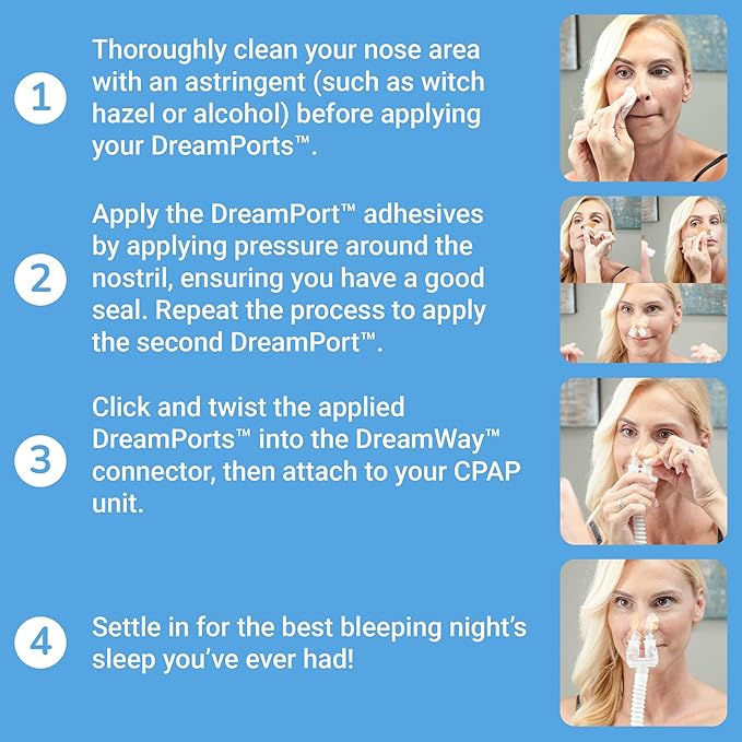 Bleep DreamWay CPAP Connector Kit | Innovative Mask-Free Sleep Apnea Solution | Comfortable, Lightweight Alternative to CPAP Equipment, Sleep Apnea Nose Mask, and CPAP Machines