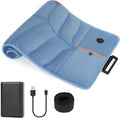 Portable Heating Pad with 12V 15000mAh Battery,Weighted Heating Pad with 3 Heat Levels,Electric Cordless Heat Pad for Back,Neck,Shoulder,Abdomen,Leg,12"x24",Indoor & Outdoor Travel