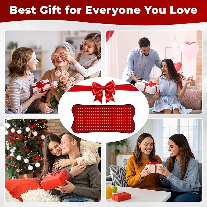 Upgrade Red Light Therapy for Body -31.5''*14.2'' Red Lights Therapy Pad with 330 LEDs 660nm&850nm Infrared Light Therapy Mat, Chirstmas Birthday Festival Gift for Women Men Father Mother Lover