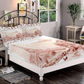 Decorative Bedding Sheet Set Twin XL Size, Paris Decor Deep Pockets Fitted Sheet & 2 Pillow Sham Set, Vintage Watercolor Paris Tour Eiffel and Old Streets Print Microfiber 3pc Bed Sheets Set