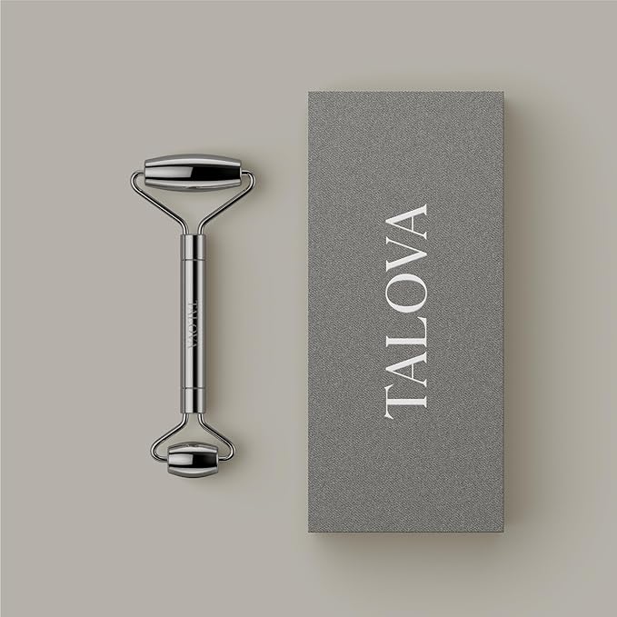 304-Grade Stainless Steel Facial Roller, Face Roller for Eyes, Double Chin, Jawline & Neck, Reduce Puffiness & Improve Wrinkles, Massage Tool for Anti-Aging, Lifting & Lymphatic Drainage