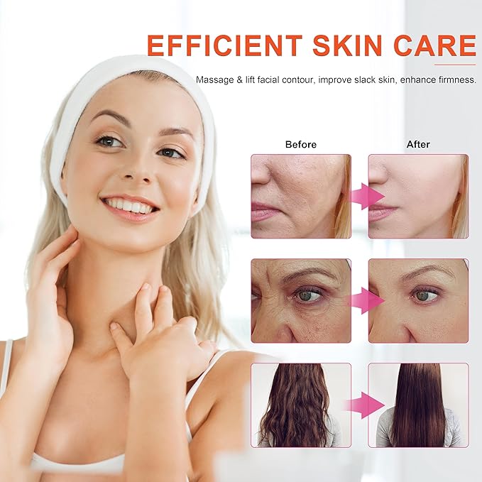 Hi Frequency Facial Care Tool Skin Tonning Device with 7 Electrode Tubes 2 Colors Options Elitzia ETSC640N (Orange)