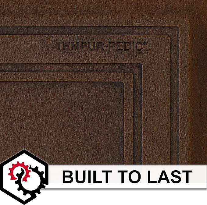 Tempur-Pedic Ultra Comfort Anti-Fatigue Frame Copper 1' 8" x 3' 6" Kitchen Floor Mat Cushioned Ergonomic Standing Desk Mat Waterproof Non-Skid Foam