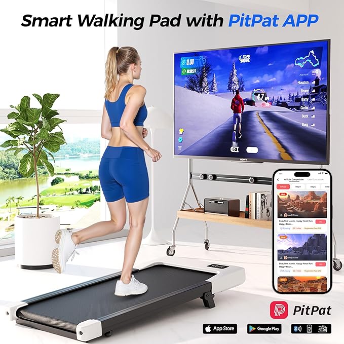 SupeRun Walking Pad with Incline, Under Desk Treadmill, 3 in 1 Portable Treadmills for Home with Remote Control LED Display, 2.5 HP Quiet Mini Treadmill for Office Home Use, 300 Lbs Capacity