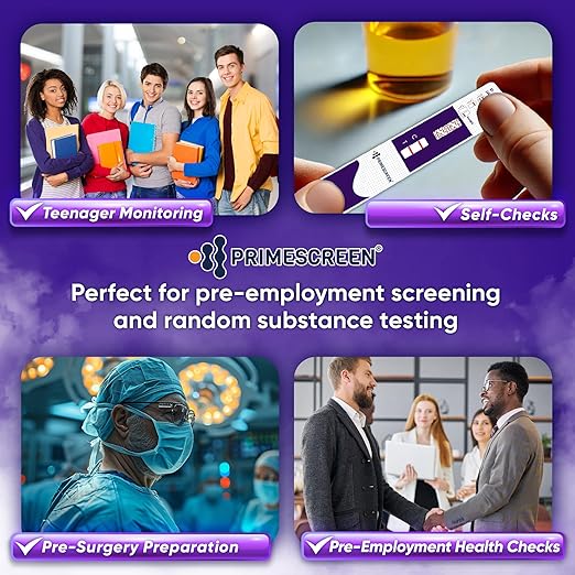 Prime Screen [10 Pack] Nicotine Tobacco Cotinine Urine Test Kit - Urine Dip Card Testing Cotinine from Smoking - WCOT-114