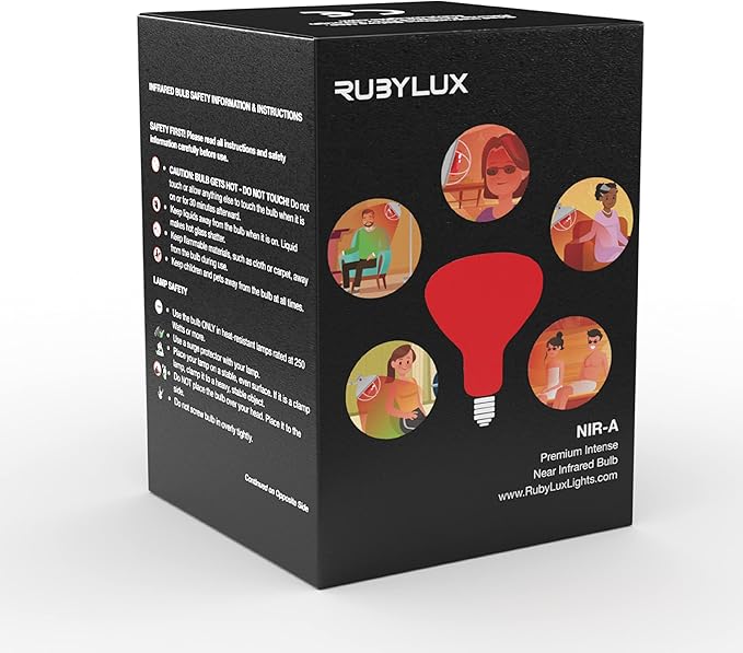 RubyLux NIR-A Near Infrared Bulb Grade A (4 Pack)
