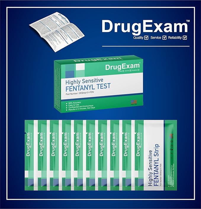 10 Pack - FYN Strips for Rapid Detection, Urinary Drug Testing, One-Step Quick Results, Easy-Read Urine Drug Test Strips.