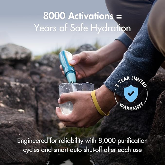 Katadyn Steripen Ultra Portable UV Water Purifier – Rechargeable 2200mAh Battery, Eliminates 99.99% Microorganisms, Fast Water Treatment for Hiking, Camping & Travel