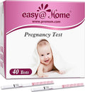 Easy@Home Pregnancy Test Strips: 40 Bulk Pregnancy Strips, Early Detection hCG Test Kit - Pruebas de Embarazo, Powered by Premom APP | 40 Pack
