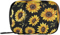 Kigai Sunflower Pill Case Weekly Pill Box Portable Travel Pill Bag Organizer with Zipper for Vitamins, Medication and Supplements