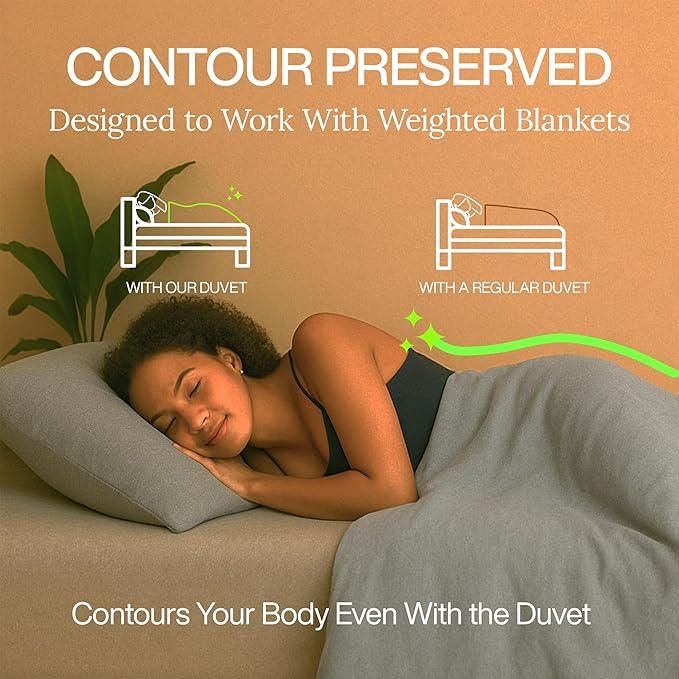 HomeSmart King Size Weighted Blanket Cover – Ultra Soft Grey Minky Duvet, Fits 92x104 Weighted Blanket (Cover Only)