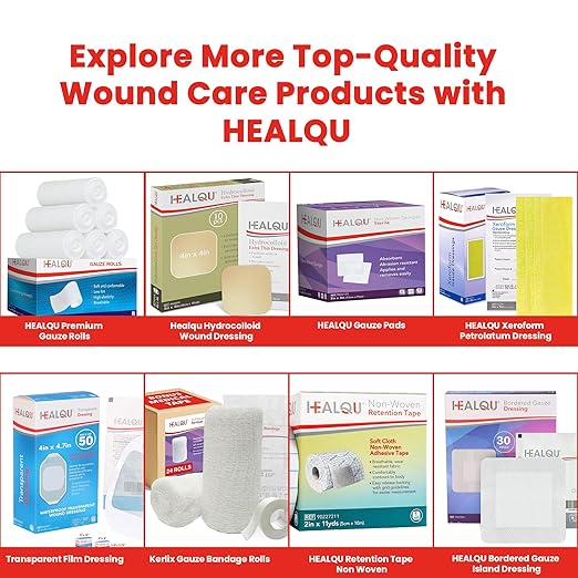 Healqu Silk Like Medical Tape - Durable Cloth Medical Tape - 1 in x 10yd - Surgical Tape Woven for Strongly Holding Large Dressings, Securing Splints, and Ideal for Long-Term Care (1"x10yd (12 Pack))