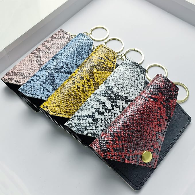 Birth Control Pill Case Snakeskin Print (Pink)