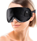 Heated Eye Mask for Dry Eyes - Warm Compress for Digital Tired Eyes, Stye Relief - Cordless, Adjustable Heat & Timer Settings - Airplane/Road Travel, Sleep aid, Office nap Black