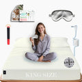 Ali King Grounding Sheets - King Size, Soft Cotton with Silver Fiber, 15'' Deep Pocket Earth Grounding Fitted Bed Sheets for Improved Sleep (Beige, King 76 * 80 * 15)
