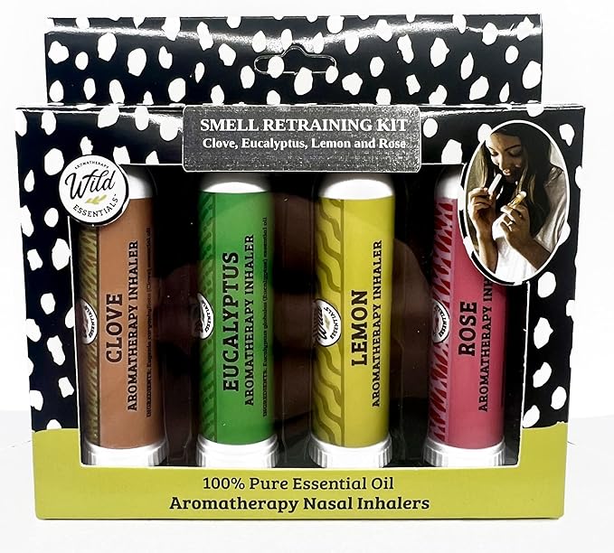 Wild Essentials Smell Training Kit Nasal Inhalers, Made in The USA, Pure Essential Oils, Olfactory Therapy, Loss of Smell, Aromatherapy, All Natural