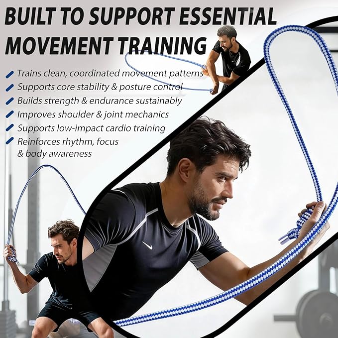 1.5lb Weighted Flow Rope for Men & Women – Heavy Rope Training Tool for Mobility, Coordination & Low-Impact Cardio