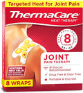 ThermaCare Portable Heating Pads - Adhesive, Disposable HeatWraps for Joint & Muscle Pain Relief - Multi-Purpose, Drug-Free Therapy with Flexible Fit (Pack of 8)