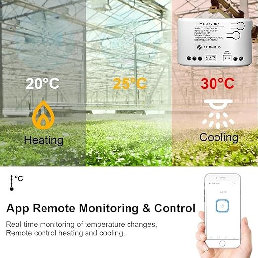 Zigbee 1CH Intelligent Temperature Sensor,High Precision Waterproof Probe Sensor,Wireless Intelligent Monitoring,Tuya app Remote Smart Switch(tuya zigbee hub needed)