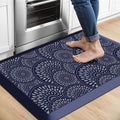 Mattitude 4/5 Inch Kitchen Mat, 20x32in Heavy Duty Ergonomic Comfort Foam Standing Desk Mat, Waterproof Non-Slip Standing Mats and Rugs for Kitchen, Office, Blue
