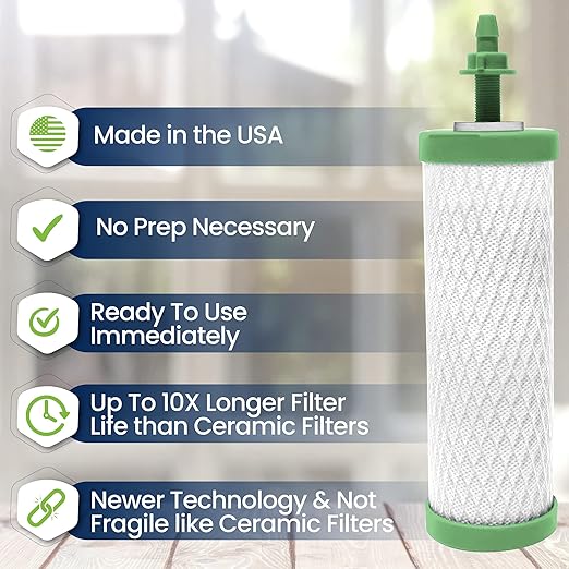 High Capacity Nano Gravity Water Purification Filter Replacement That Outperforms BB9-2