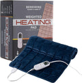 Berkshire Blanket Weighted Heating Pad - 18"x33" Electric Heat Wrap with 10 Heat Settings & Auto Shut Off - Soothing Heat Wrap for Back, Neck, Shoulders, Legs, Abdomen - Machine Washable & Portable