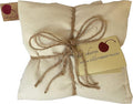 Double Square Natural Denim Cherry Pit-Stone Pillow, Microwavable Hot/Cold Compress, Sustainable Heating Pad, Moist Heat, Muscle Joint Pain Relief