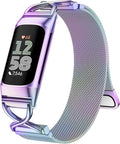JKD X-Shape Metal Band Compatible with Fitbit Charge 6/ Charge 5 Bands for Women Men, Soft Stainless Steel Mesh Loop Strap Bracelet Wrist Band Replacement for Fitbit Charge 5/ Charge 6 Fitness Tracker
