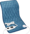 Deepsoon Heating Pad,Electric Heating Pads for Back,Neck,Abdomen,Moist Heating Pad for Shoulder,Knee,Arms,Legs,Dry/Moist Heat & Auto Shut Off,Christmas Gifts for Men and Women,Weighted Blue,24x12 Inch