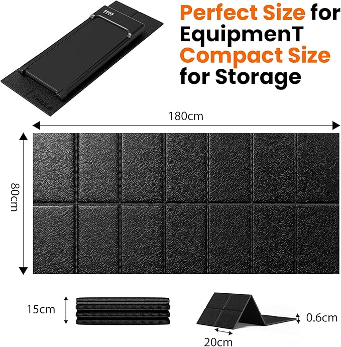 Treadmill Walking Pad Mat for Carpet Floors 71x32,1/4“Thick Treadmill Mat for Hardwood Floors,Mat for Under Exercise Equipment on Carpet,Noise Shock Absorption