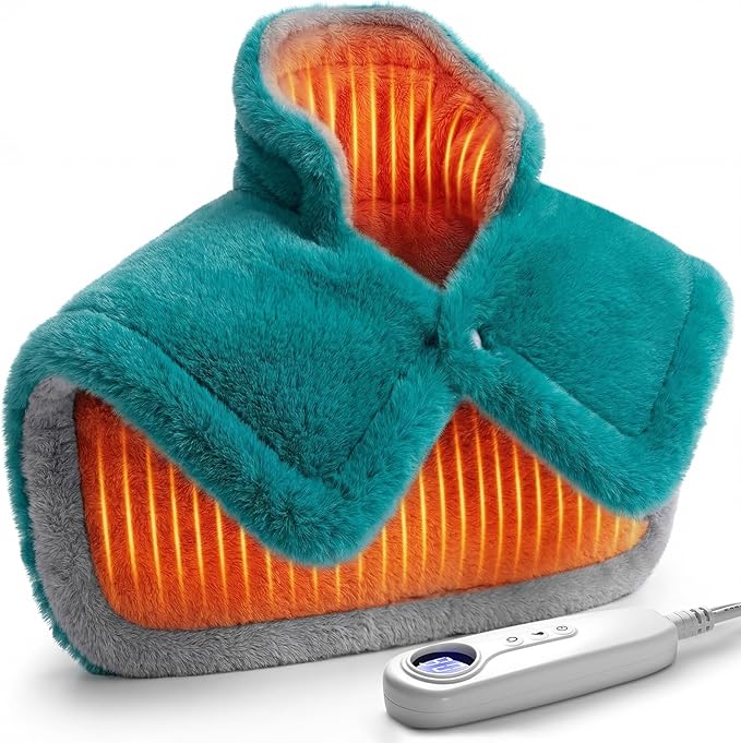 Neck Shoulder Heating Pad Gift for Back Pain Relief, Electric Weighted Heat Pads for Cramps, Leg and Foot, Gifts for Christmas, Mothers Day, Fathers Day, Birthday, Women, Men, Mom, Dad